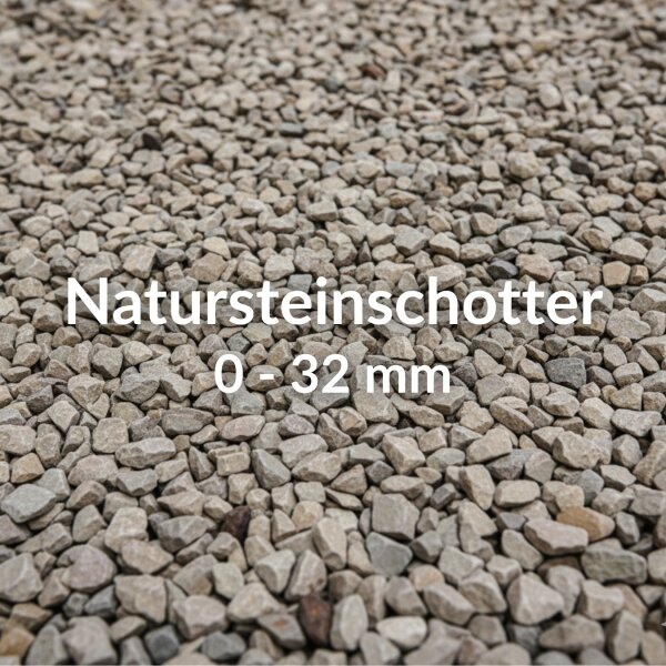 Natural stone crushed rock 0–32 mm BigBag