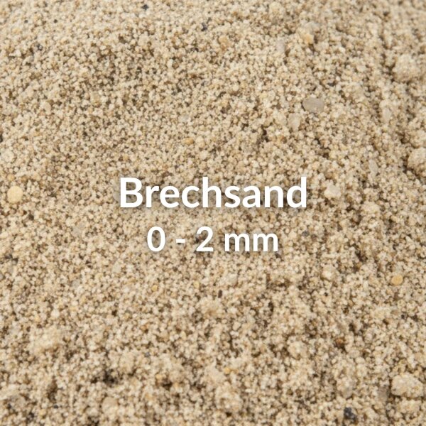 Crushed sand 0.3–1.0 mm Bulk material